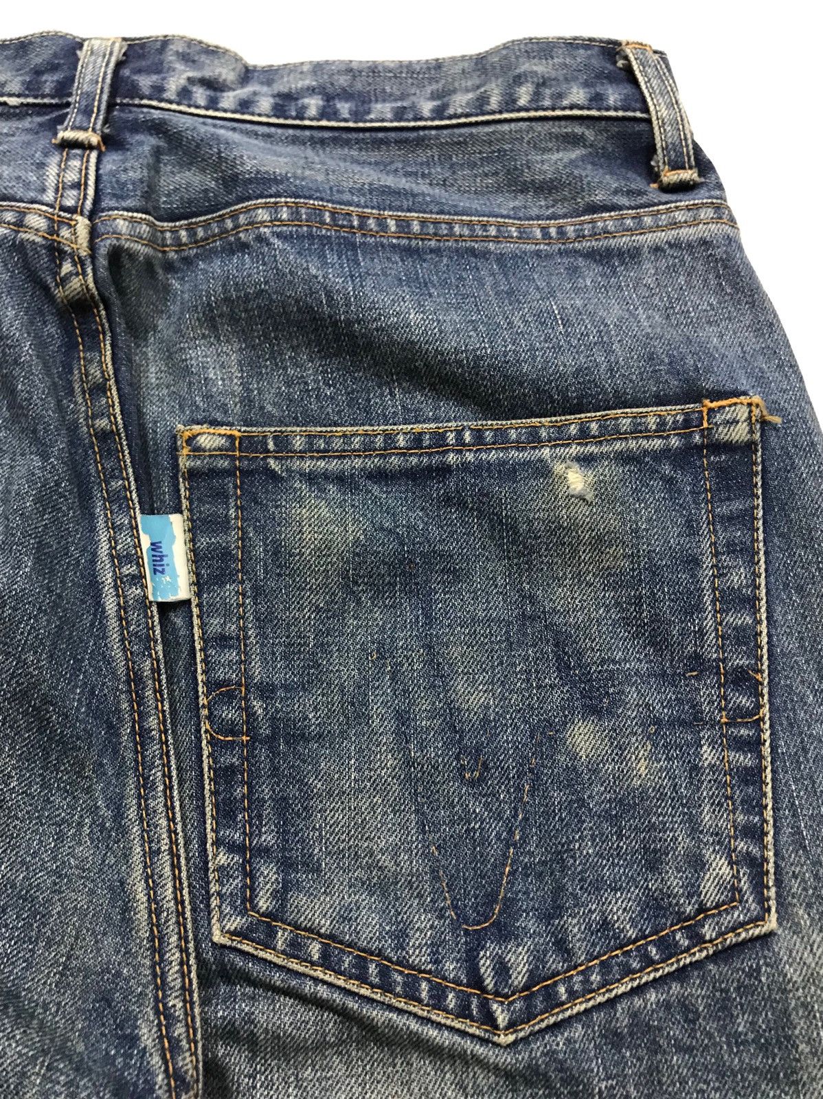 WHIZ LIMITED SS02 Cuff Distressed Jeans Size US 30 / EU 46 - 5 Thumbnail