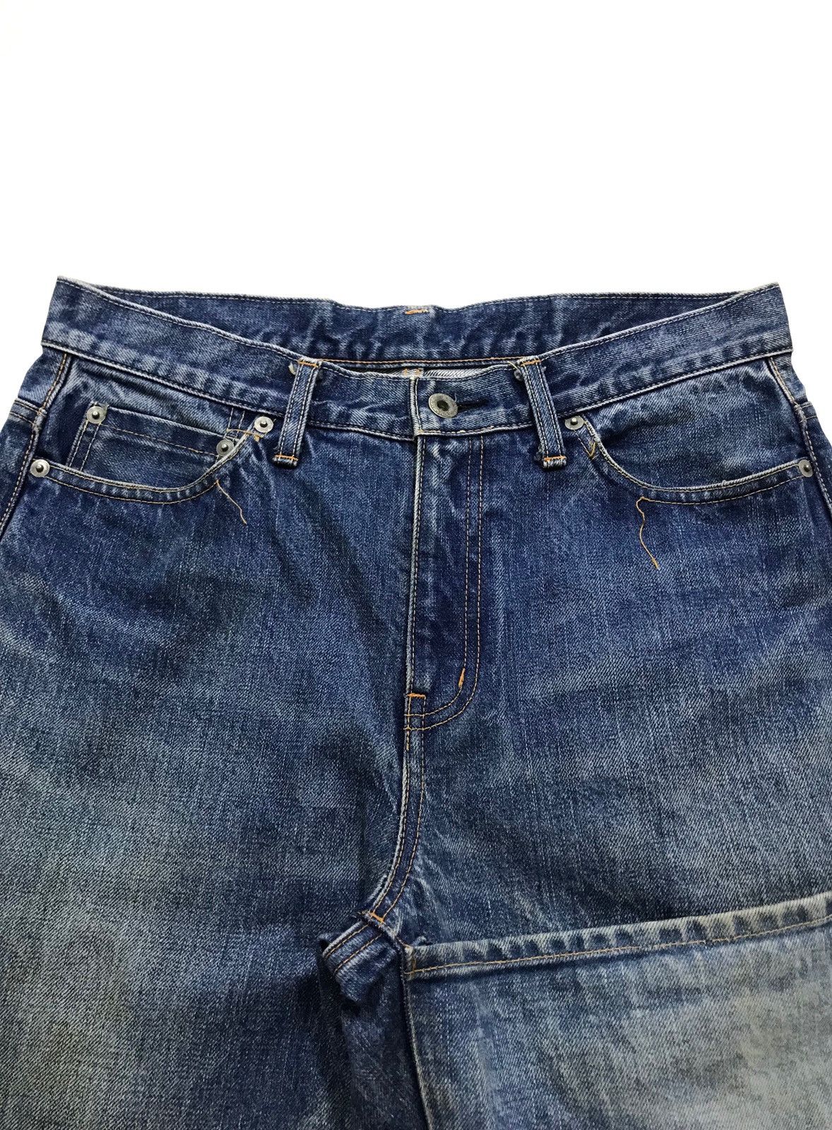 WHIZ LIMITED SS02 Cuff Distressed Jeans Size US 30 / EU 46 - 4 Thumbnail