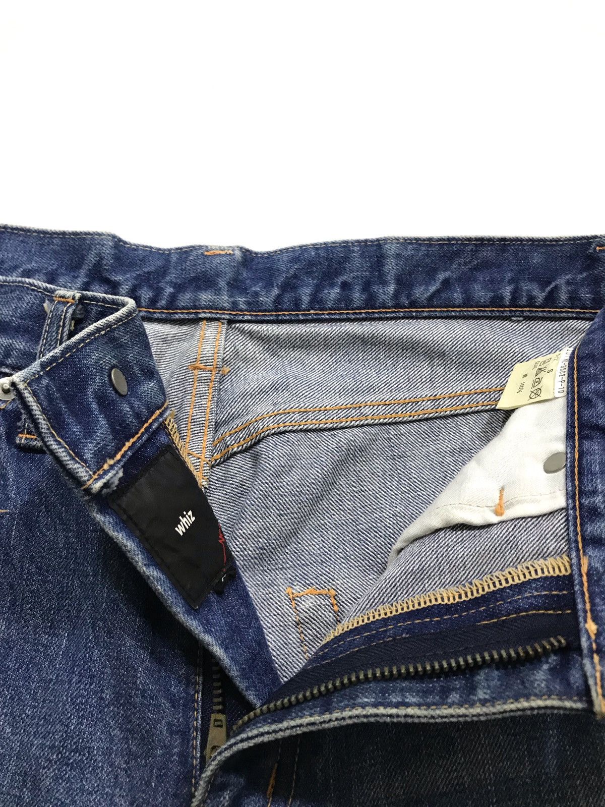 WHIZ LIMITED SS02 Cuff Distressed Jeans Size US 30 / EU 46 - 6 Thumbnail