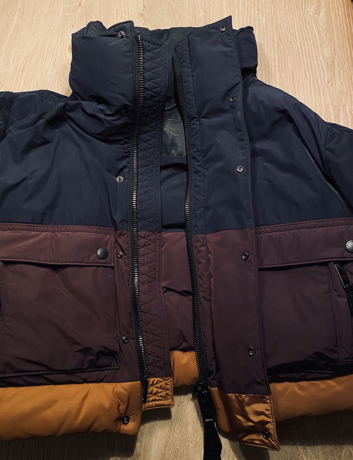 Burberry Prorsum GRAIL Tricolour Nylon Down Jacket Size US M / EU 48-50 / 2 - 7 Thumbnail