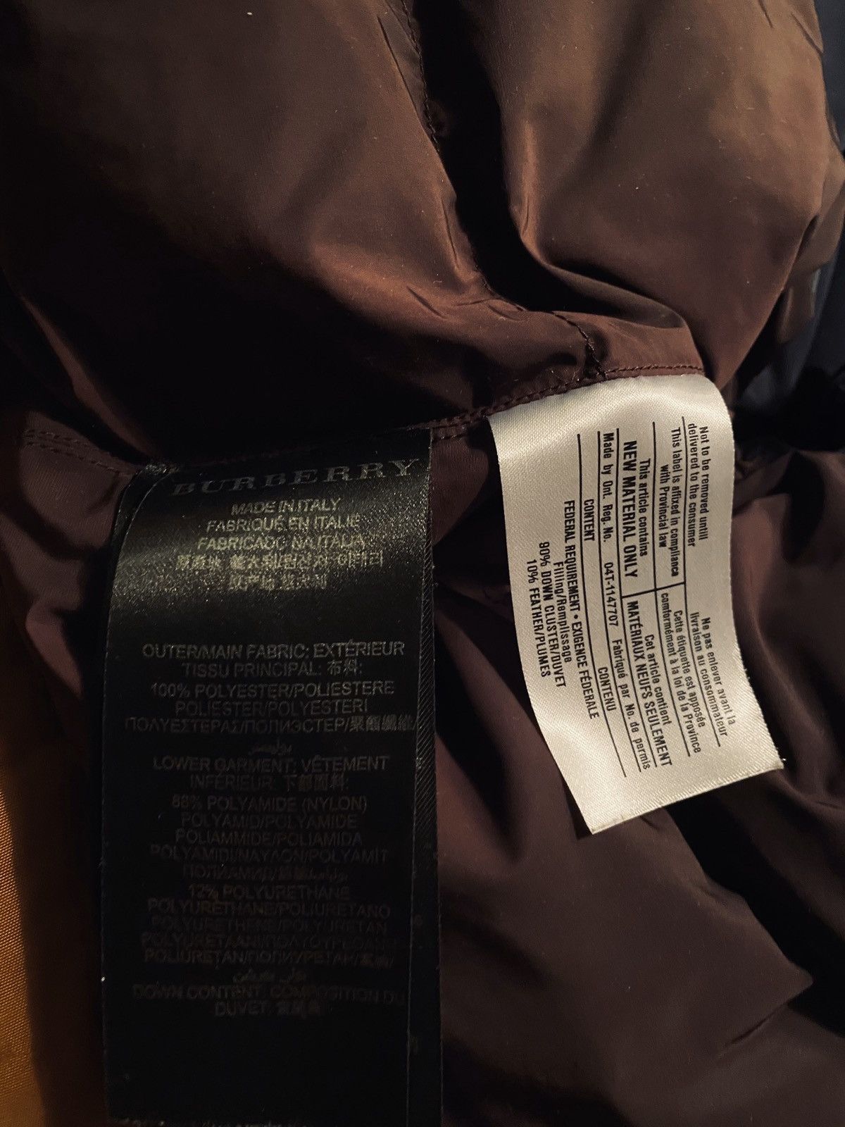 Burberry Prorsum GRAIL Tricolour Nylon Down Jacket Size US M / EU 48-50 / 2 - 9 Thumbnail