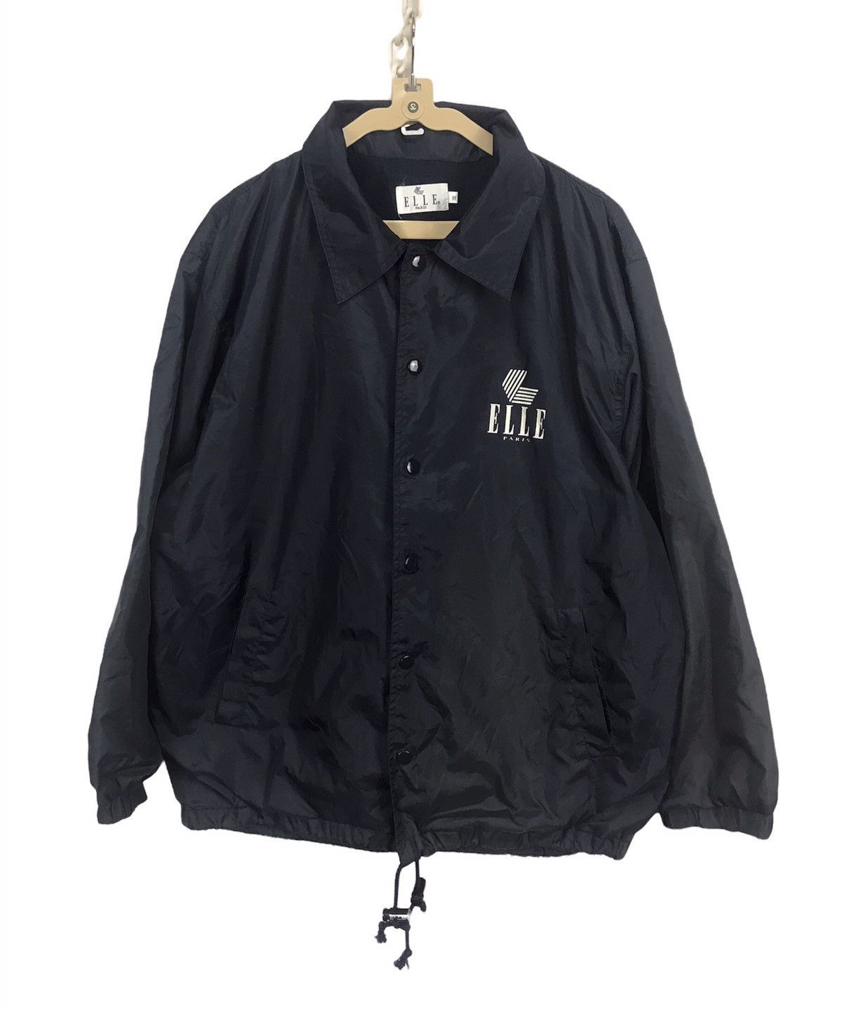 image of Vintage Elle Paris Snap Button Windbreaker Jacket, Men's (Size Medium)