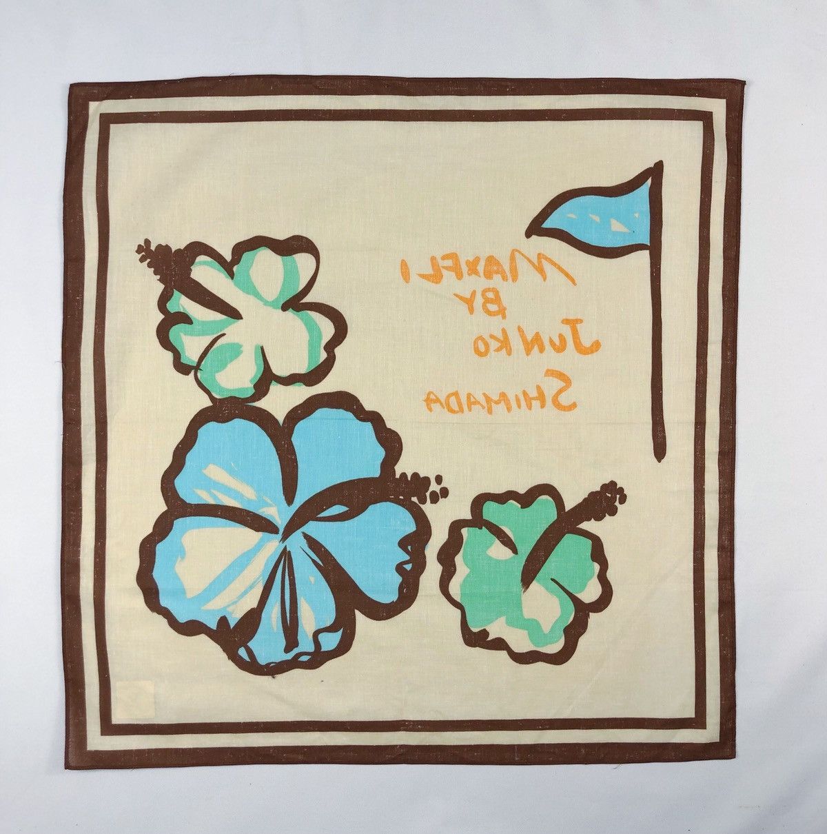 Junko Shimada Rare Maxfli by Junko Shimada Floral Handkerchief Scarf Size ONE SIZE - 3 Thumbnail