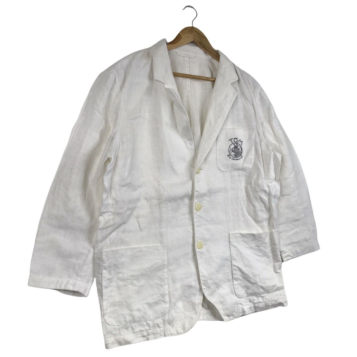 Vintage Vintage Tom and Jerry X Green Club White Coat Jacket Size US L / EU 52-54 / 3 - 4 Thumbnail