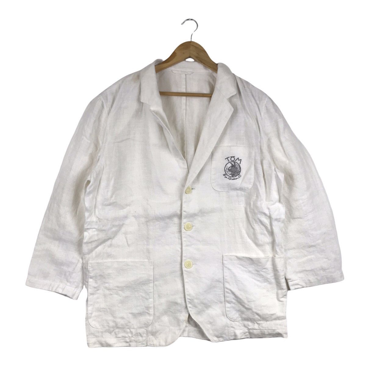 Vintage Vintage Tom and Jerry X Green Club White Coat Jacket Size US L / EU 52-54 / 3 - 1 Thumbnail