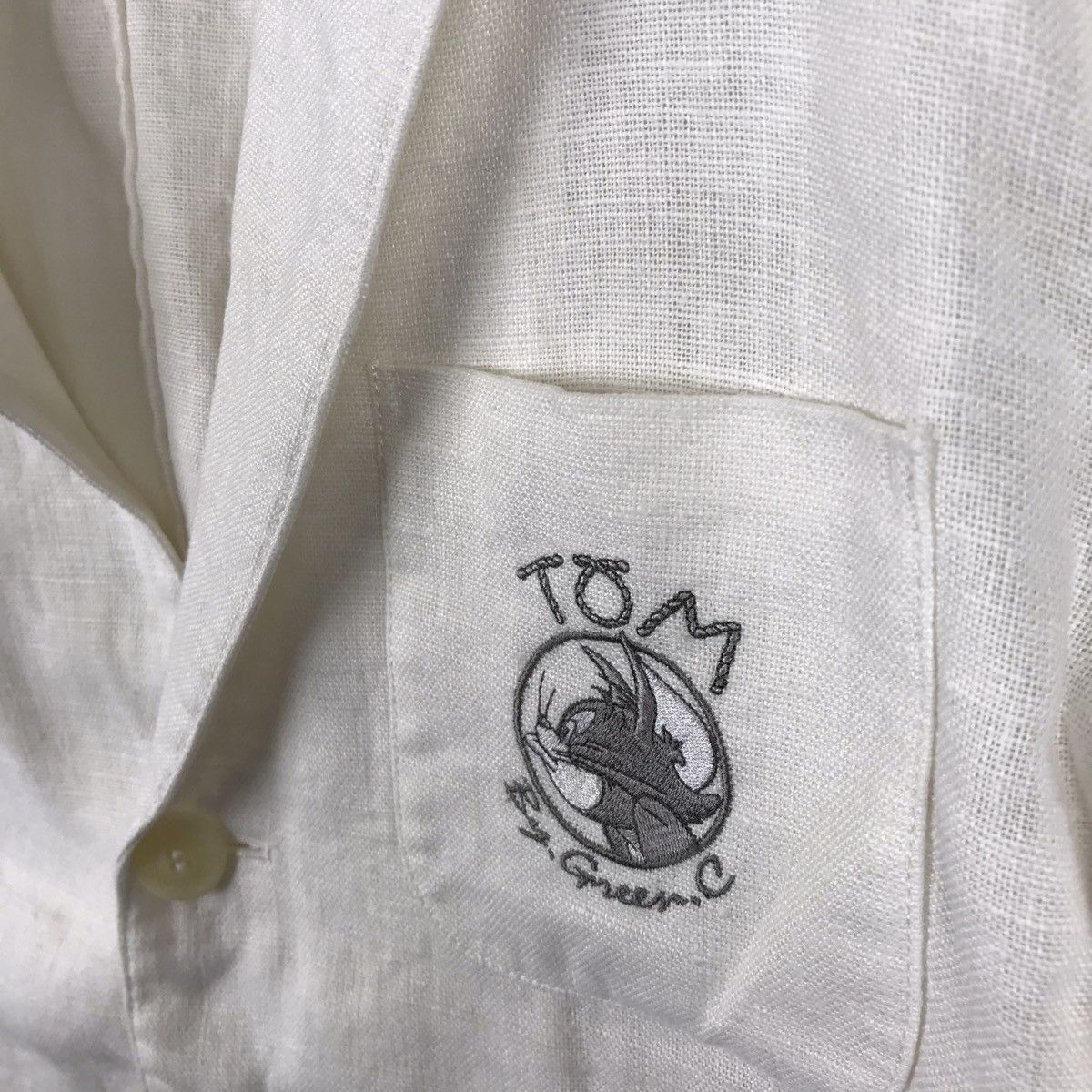 Vintage Vintage Tom and Jerry X Green Club White Coat Jacket Size US L / EU 52-54 / 3 - 3 Thumbnail