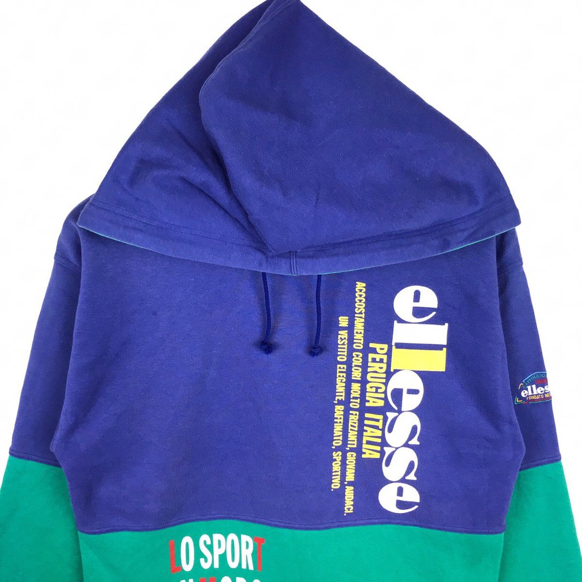 Ellesse × Vintage Vintage 90s Ellesse Jaspo Hoodie Pullover Sweatshirt Size US M / EU 48-50 / 2 - 2 Thumbnail