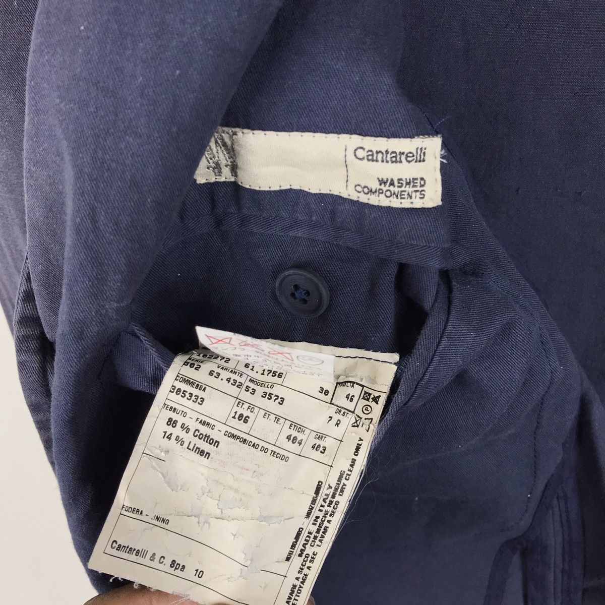 Cantarelli Vintage Faded Cantarelli Coat Blazer Jacket Size US S / EU 44-46 / 1 - 10 Thumbnail