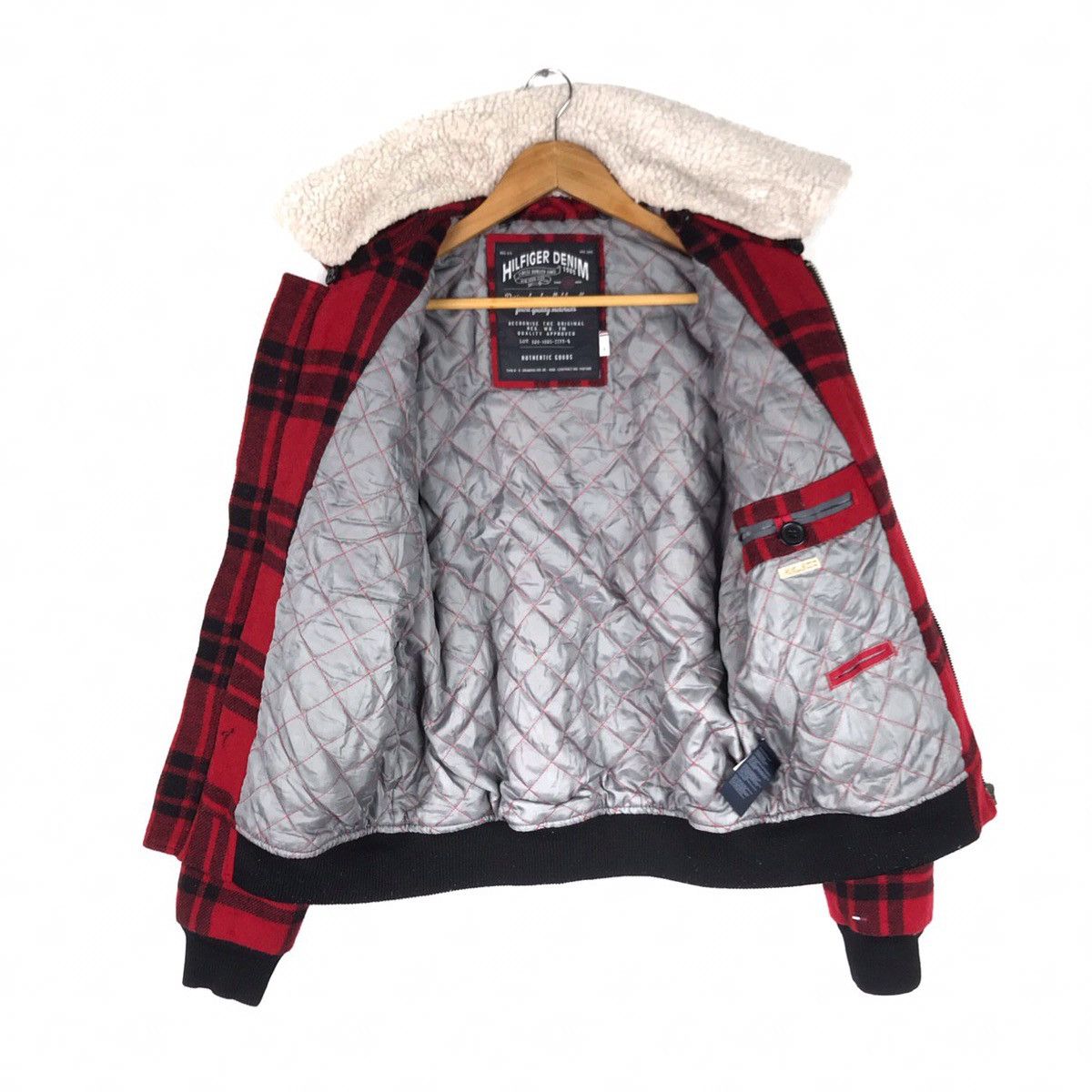 Tommy Hilfiger Hilfiger Denim Tartan Wool Zipper Jacket Size US S / EU 44-46 / 1 - 5 Thumbnail