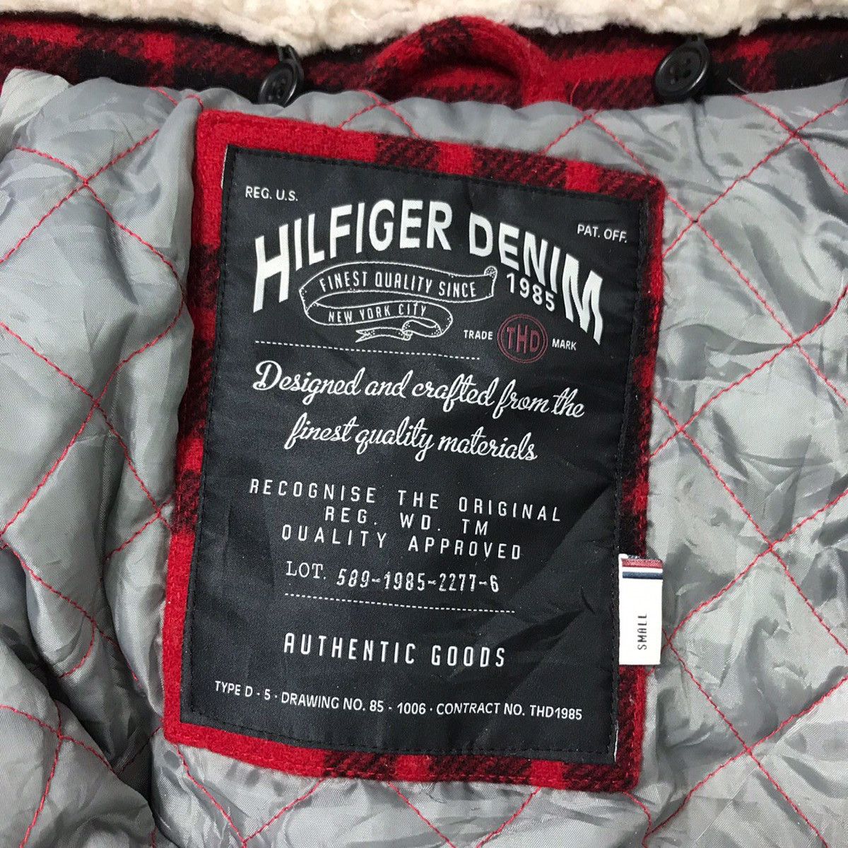 Tommy Hilfiger Hilfiger Denim Tartan Wool Zipper Jacket Size US S / EU 44-46 / 1 - 7 Thumbnail