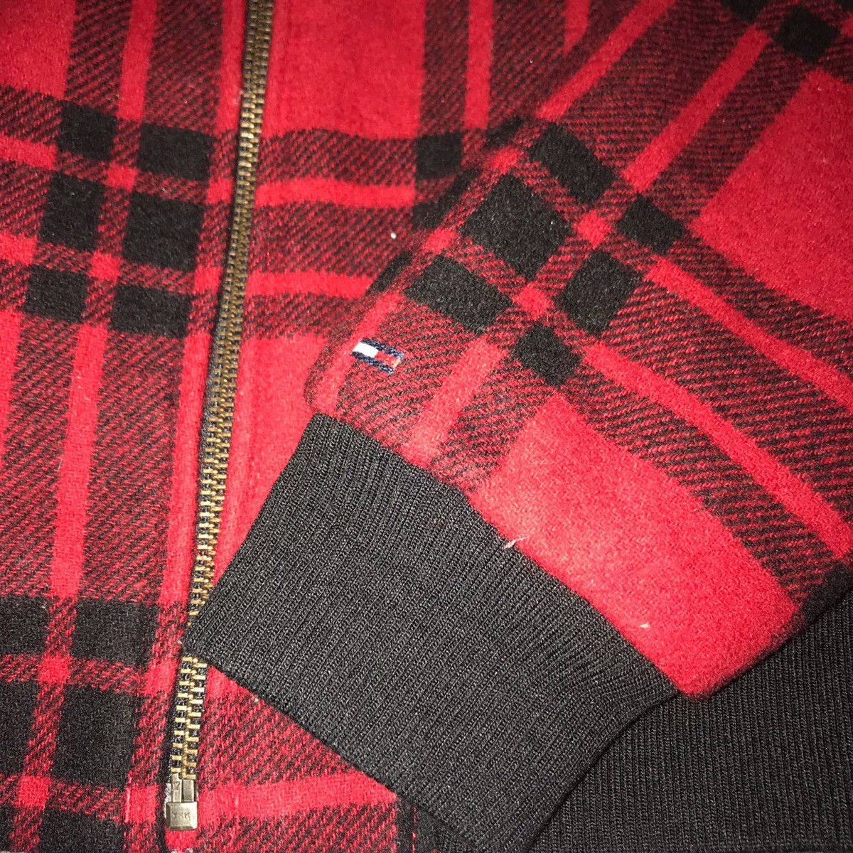Tommy Hilfiger Hilfiger Denim Tartan Wool Zipper Jacket Size US S / EU 44-46 / 1 - 8 Thumbnail