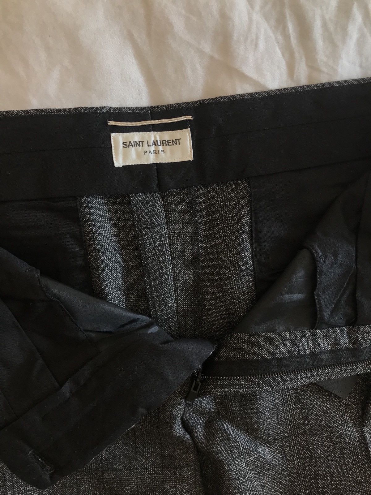 Saint Laurent Paris FW14 Rare Check Wool Trousers Size 46R - 3 Thumbnail