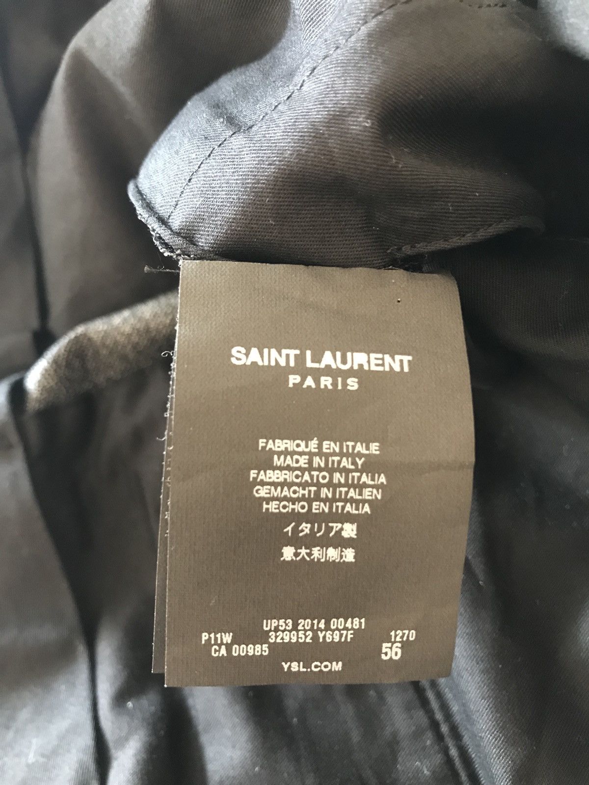 Saint Laurent Paris FW14 Rare Check Wool Trousers Size 46R - 4 Thumbnail