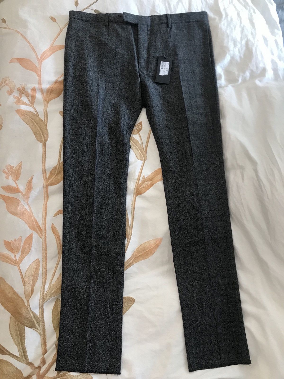 Saint Laurent Paris FW14 Rare Check Wool Trousers Size 46R - 1 Thumbnail