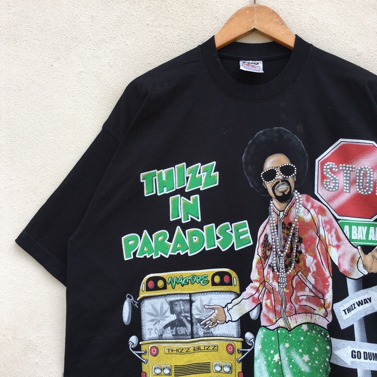 Rap Tees × Vintage Vintage MAC DRE THISS IN PARADISE GO DUMB RAP T-Shirt Size US XXL / EU 58 / 5 - 5 Thumbnail
