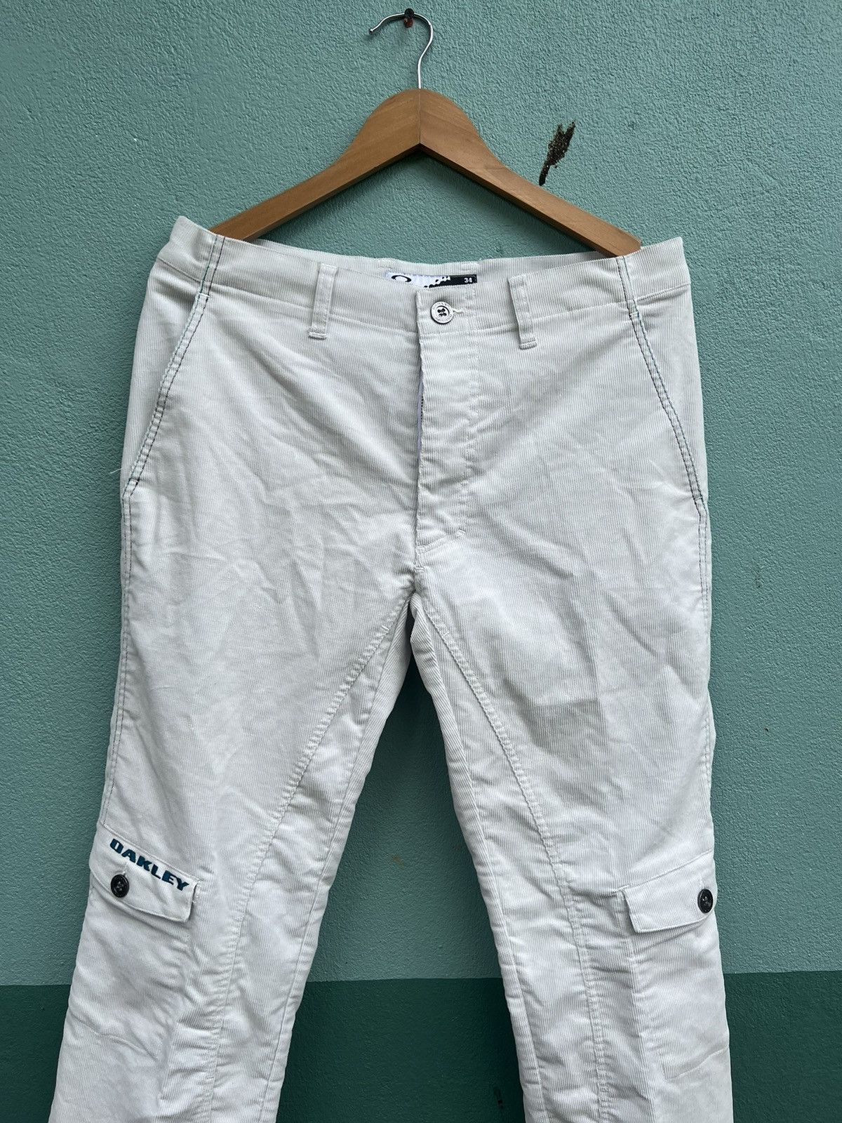 Oakley × Vintage Vintage Okley Corduroy Cargo Pocket Pants Size US 34 / EU 50 - 2 Thumbnail