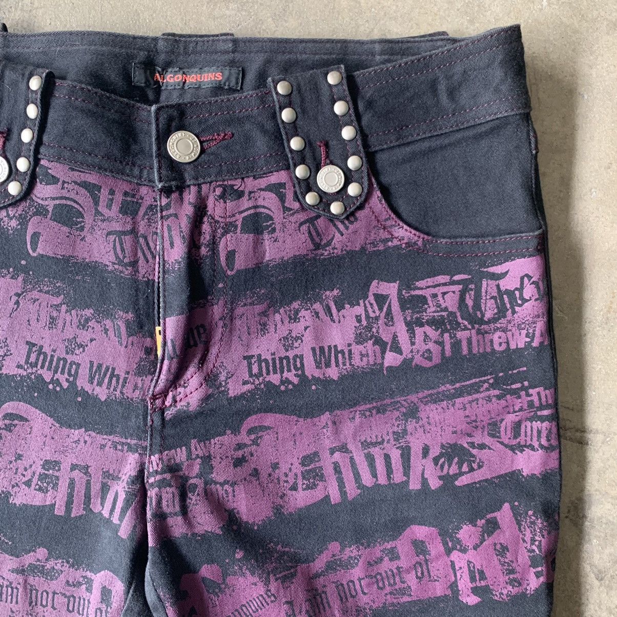 Japanese Brand Algonquins rare design pants Size 29" - 6 Thumbnail