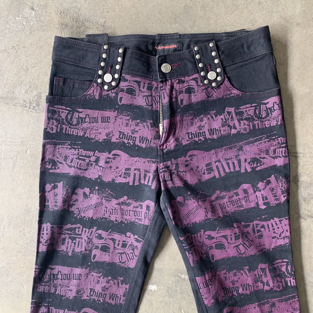 Japanese Brand Algonquins rare design pants Size 29" - 3 Thumbnail