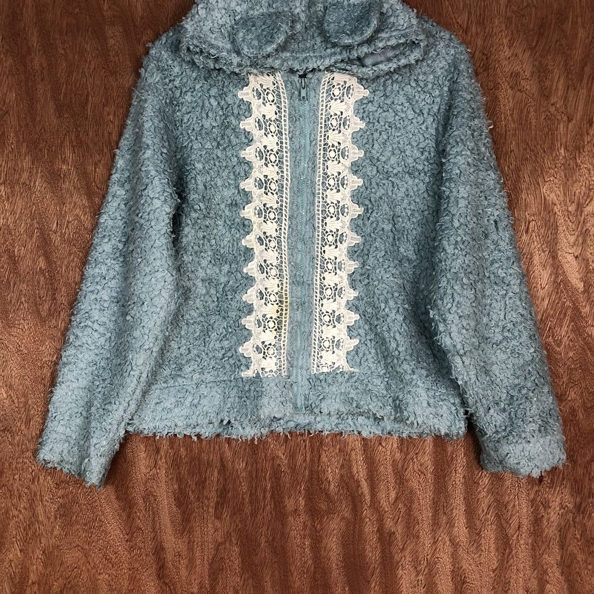 Japanese Brand Yuto Nila Hoodies Shag Shaggy Fur Mohair Knitwear #6702 Size US M / EU 48-50 / 2 - 3 Thumbnail