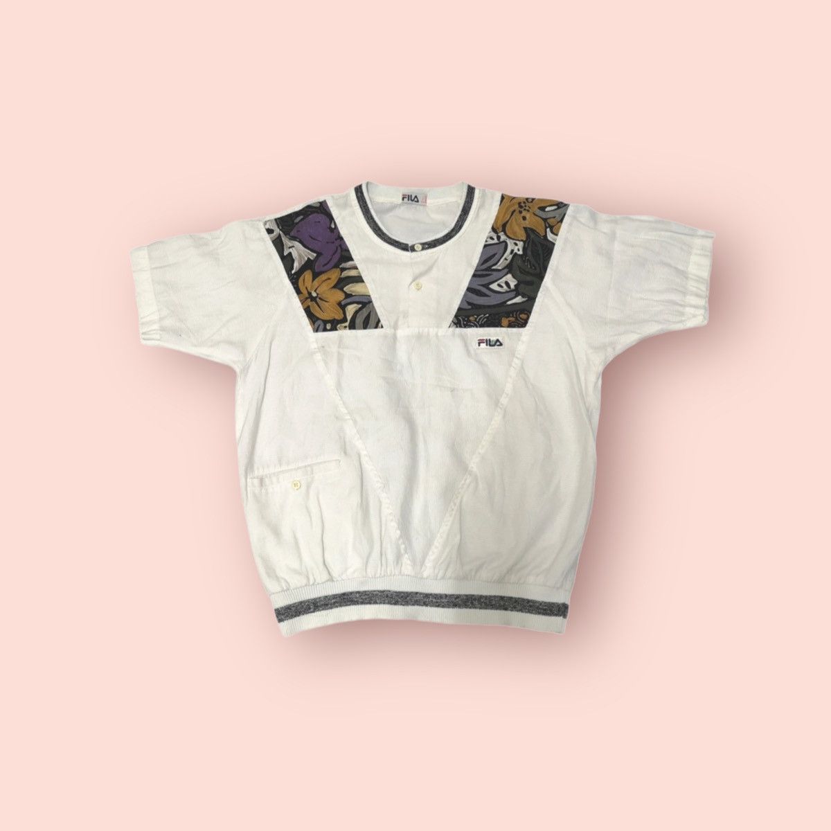 image of Vintage Fila Bjorn Borg (Bb2) Casual Shirt in White, Men's (Size Medium)