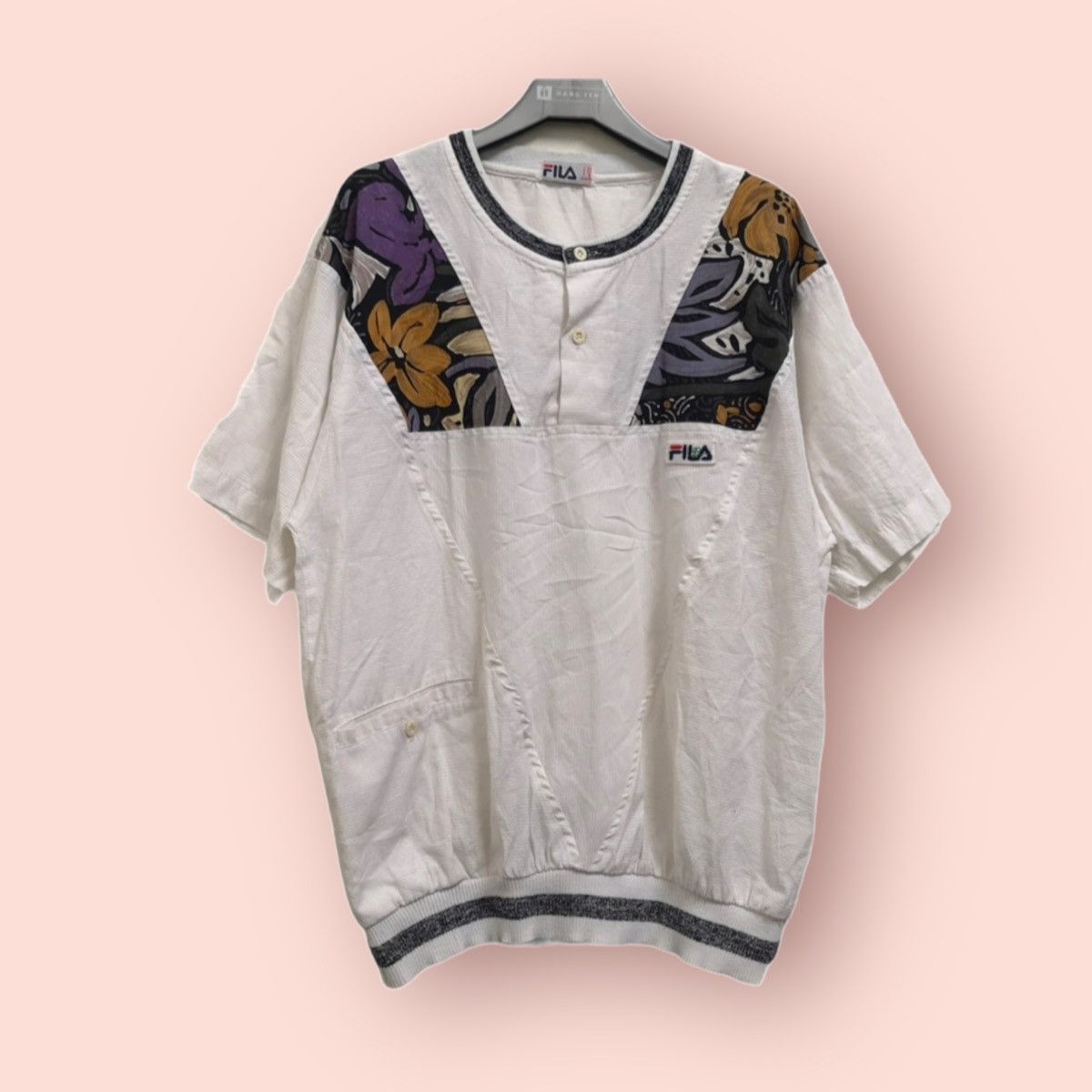 image of Vintage Fila Bjorn Borg (Bb2) Casual Shirt in White, Men's (Size Medium)