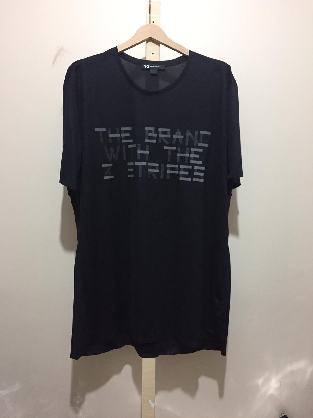 Yohji Yamamoto Y-3 & Adidas ''The Brand With The 3 Stripes'' T-Shirt Size US XL / EU 56 / 4 - 5 Thumbnail