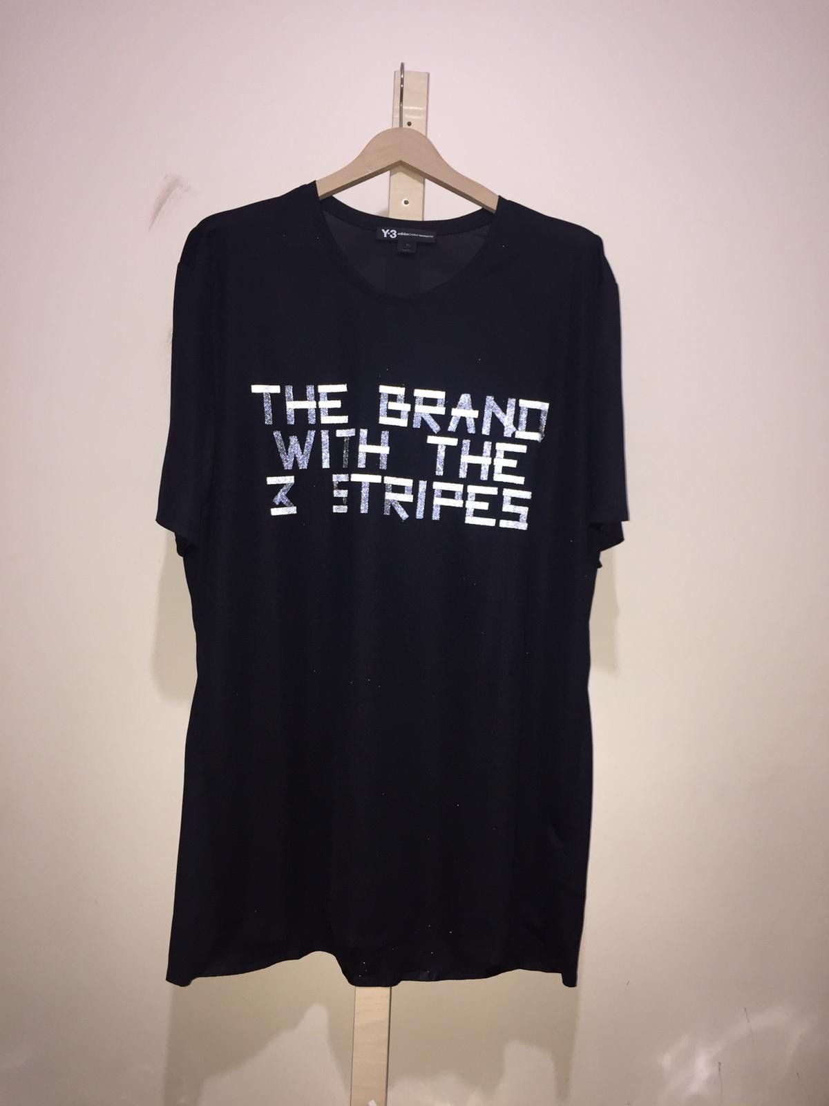 Yohji Yamamoto Y-3 & Adidas ''The Brand With The 3 Stripes'' T-Shirt Size US XL / EU 56 / 4 - 4 Thumbnail