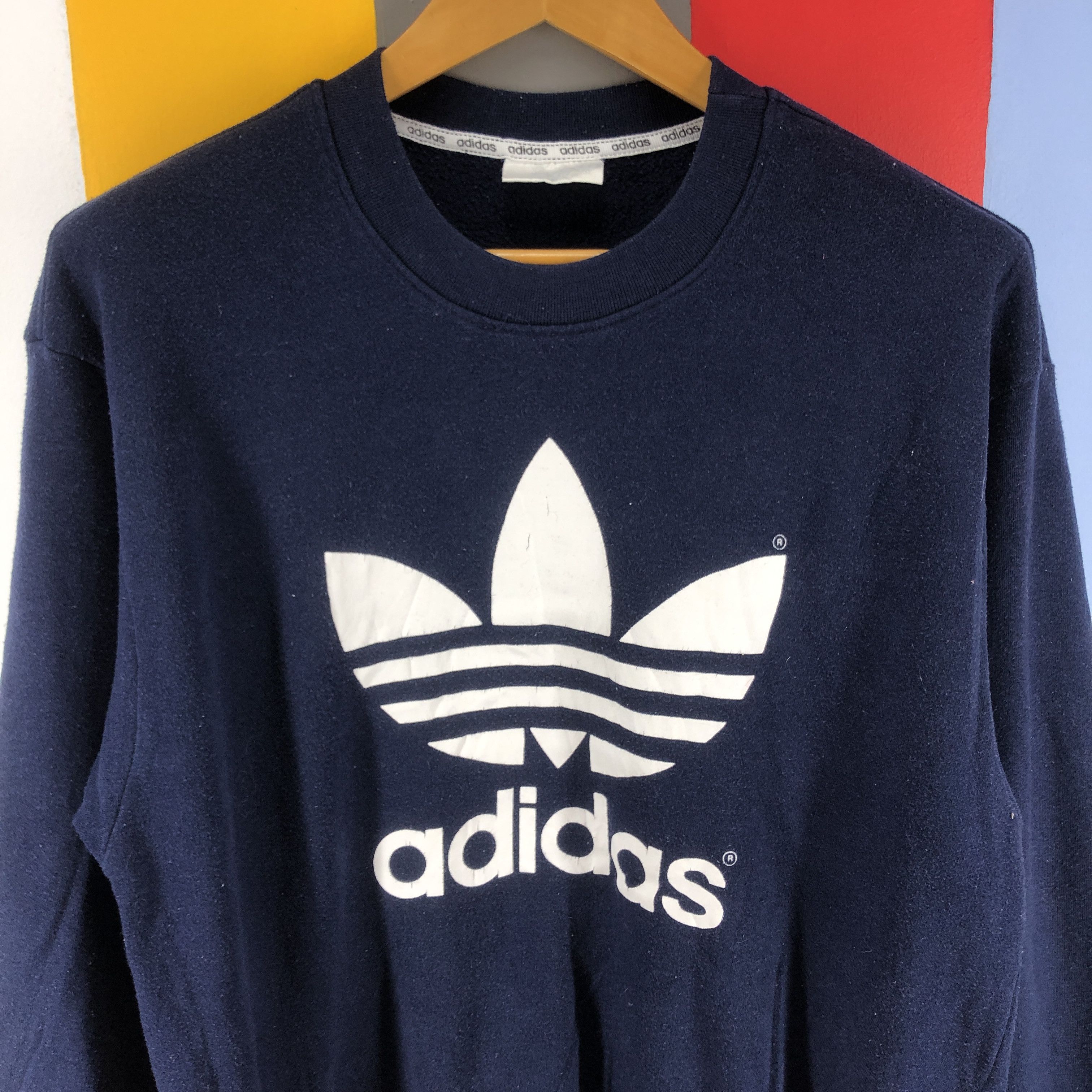 Adidas Vintage ADIDAS TRIFOIL Crew Neck Sweatshirt #0838/AD Size US M / EU 48-50 / 2 - 2 Thumbnail
