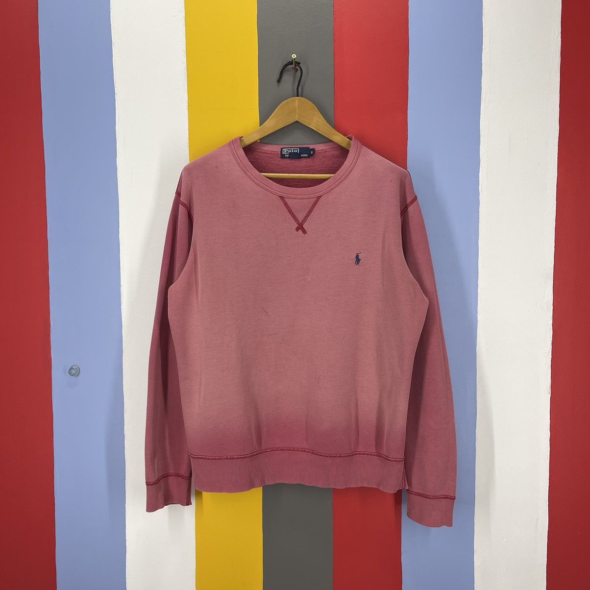Polo Ralph Lauren Vintage POLO RALPH LAUREN Sun Faded Sweatshirt #1081/AL Size US L / EU 52-54 / 3 - 1 Thumbnail
