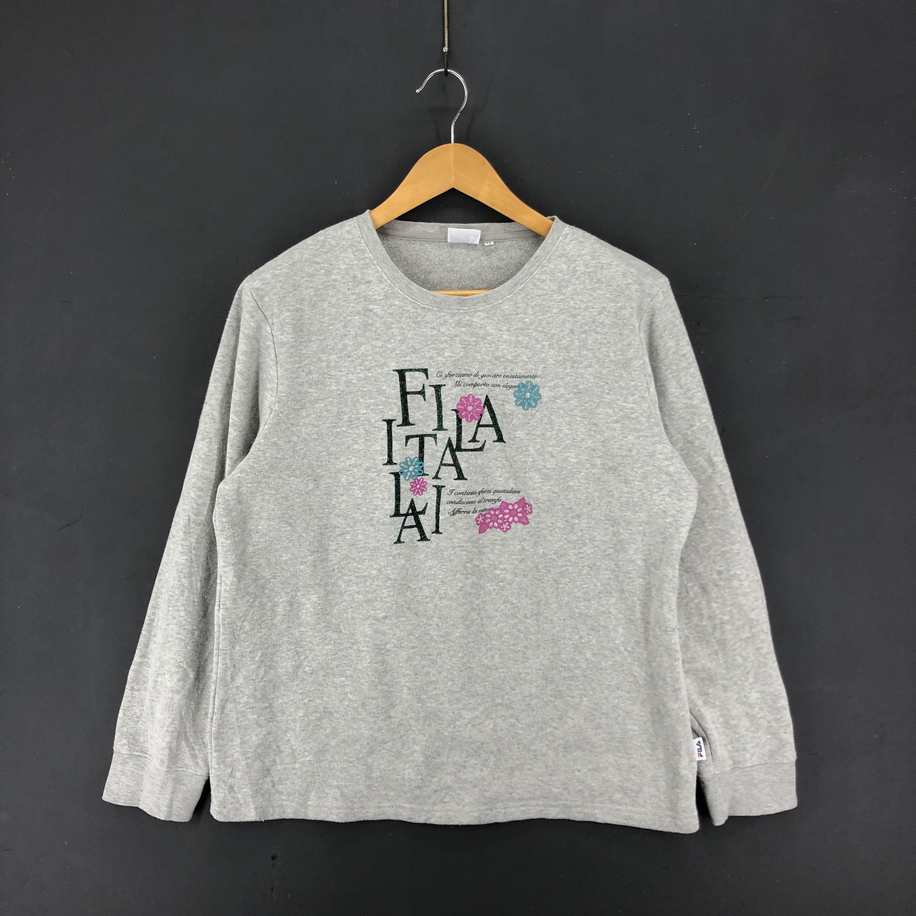 Fila FILA Women Sweatshirt Flower Design #1896-40 Size M / US 6-8 / IT 42-44 - 1 Preview