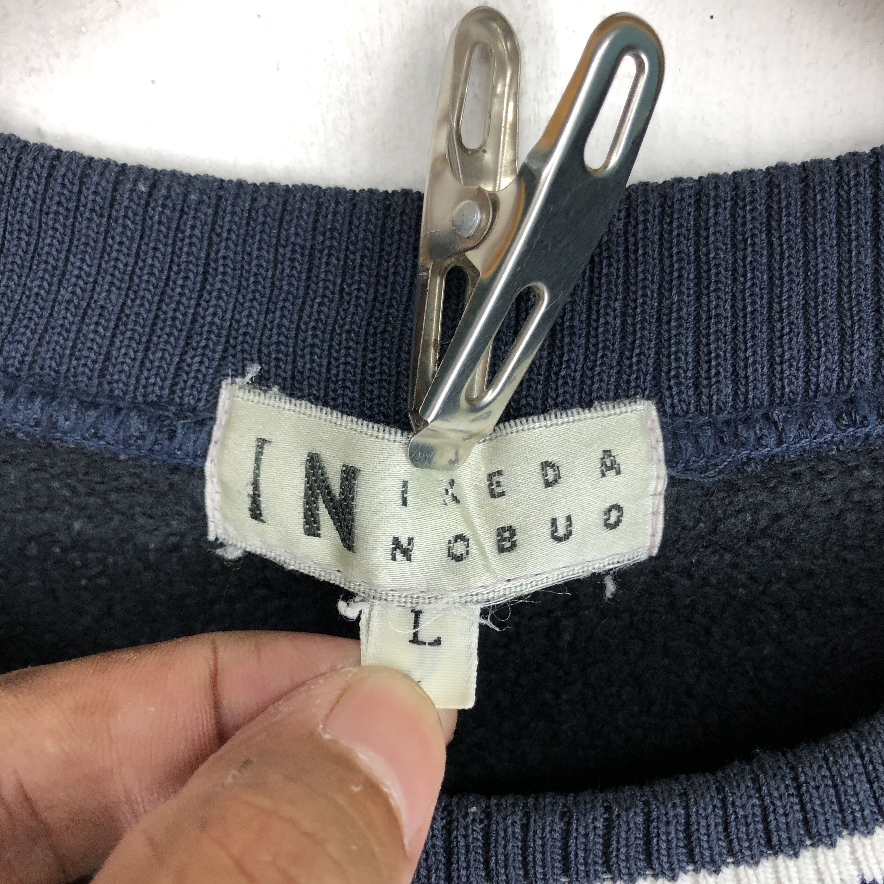 Japanese Brand IKEDA NOBUO Crew Neck Sweatshirt #2516-88 Size US L / EU 52-54 / 3 - 4 Thumbnail