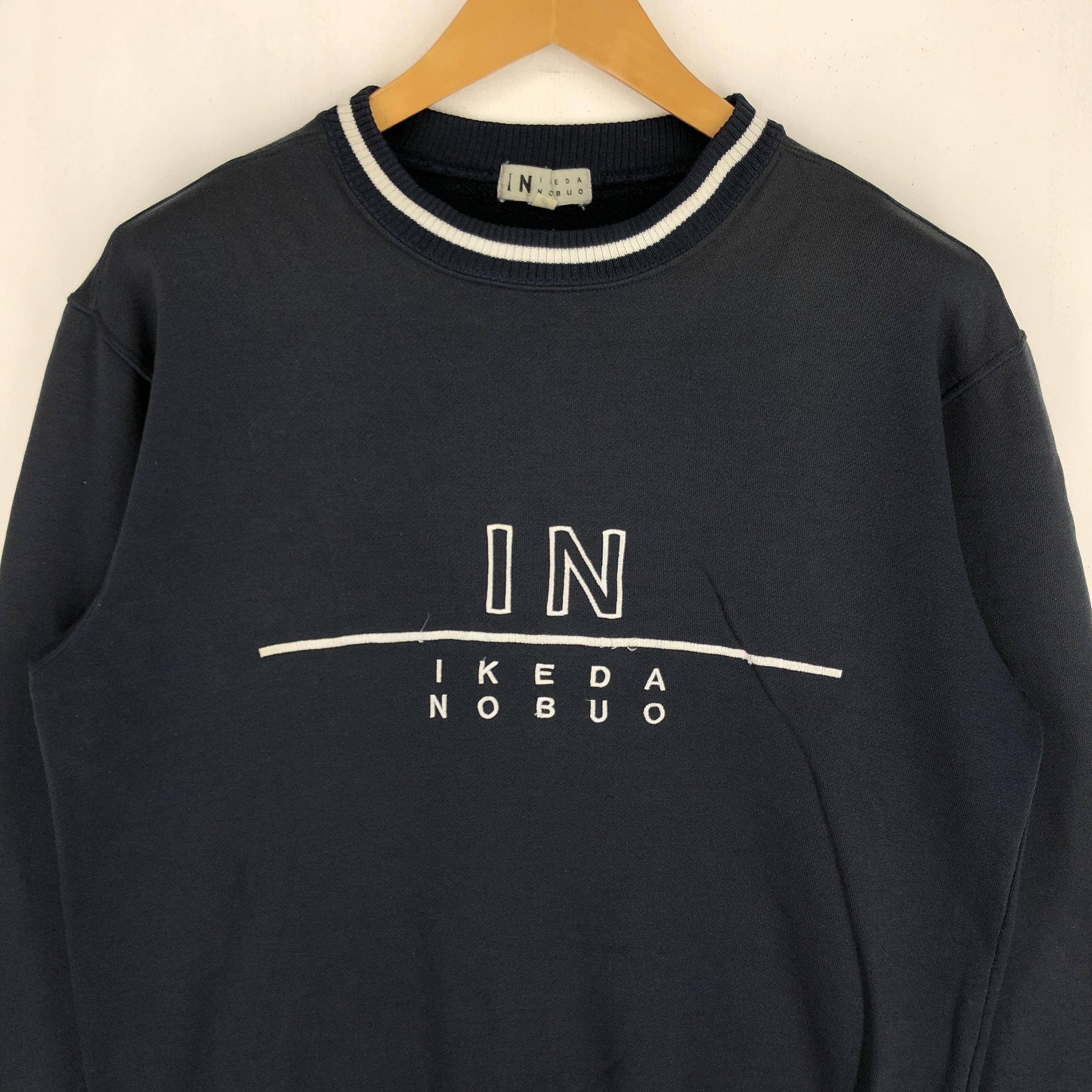 Japanese Brand IKEDA NOBUO Crew Neck Sweatshirt #2516-88 Size US L / EU 52-54 / 3 - 2 Thumbnail