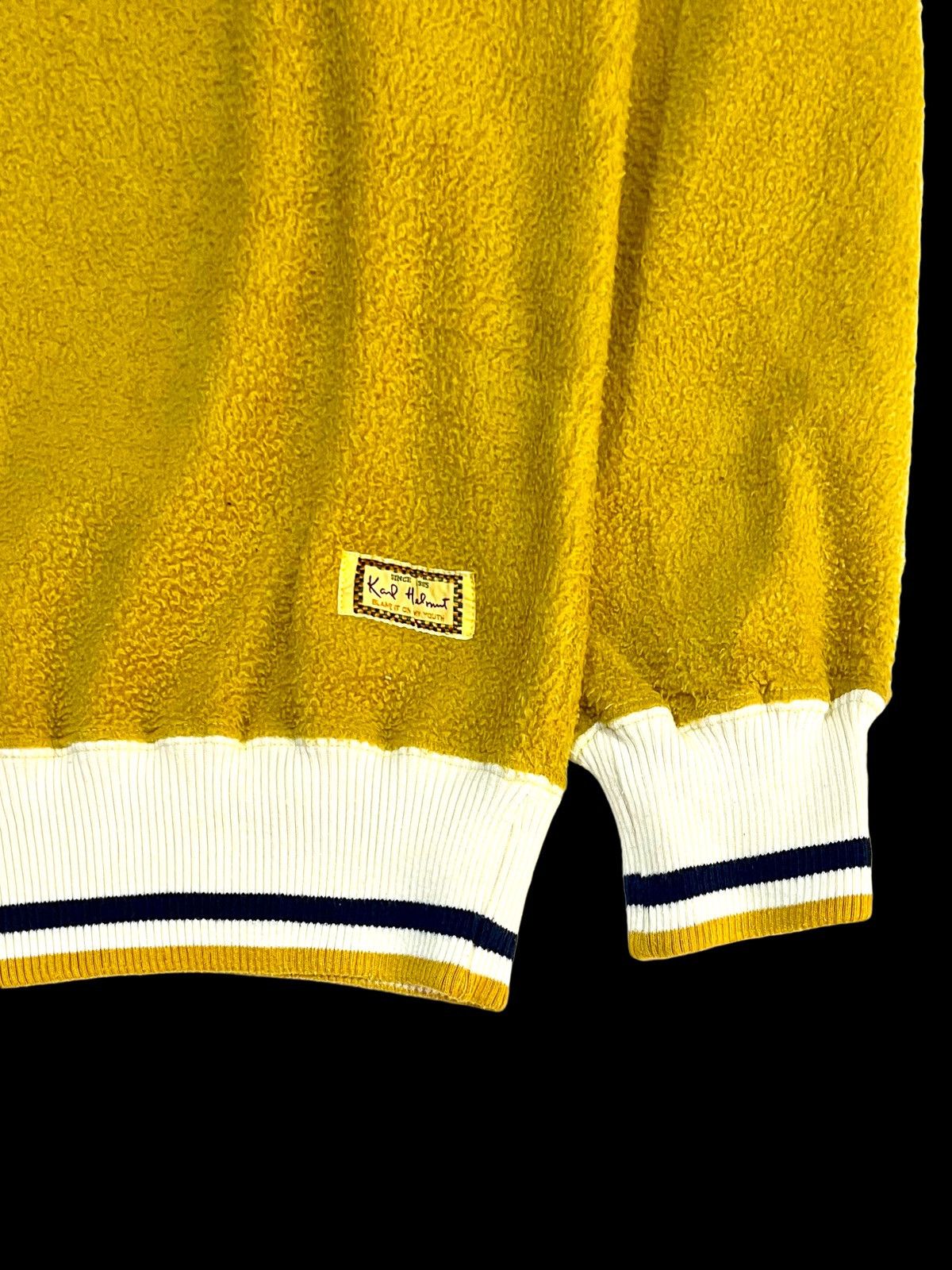 Karl Helmut VTG 90s KARL HELMUT SHERPA BIG EMBROIDERED SPELLOUT HALF ZIP Size US L / EU 52-54 / 3 - 7 Thumbnail