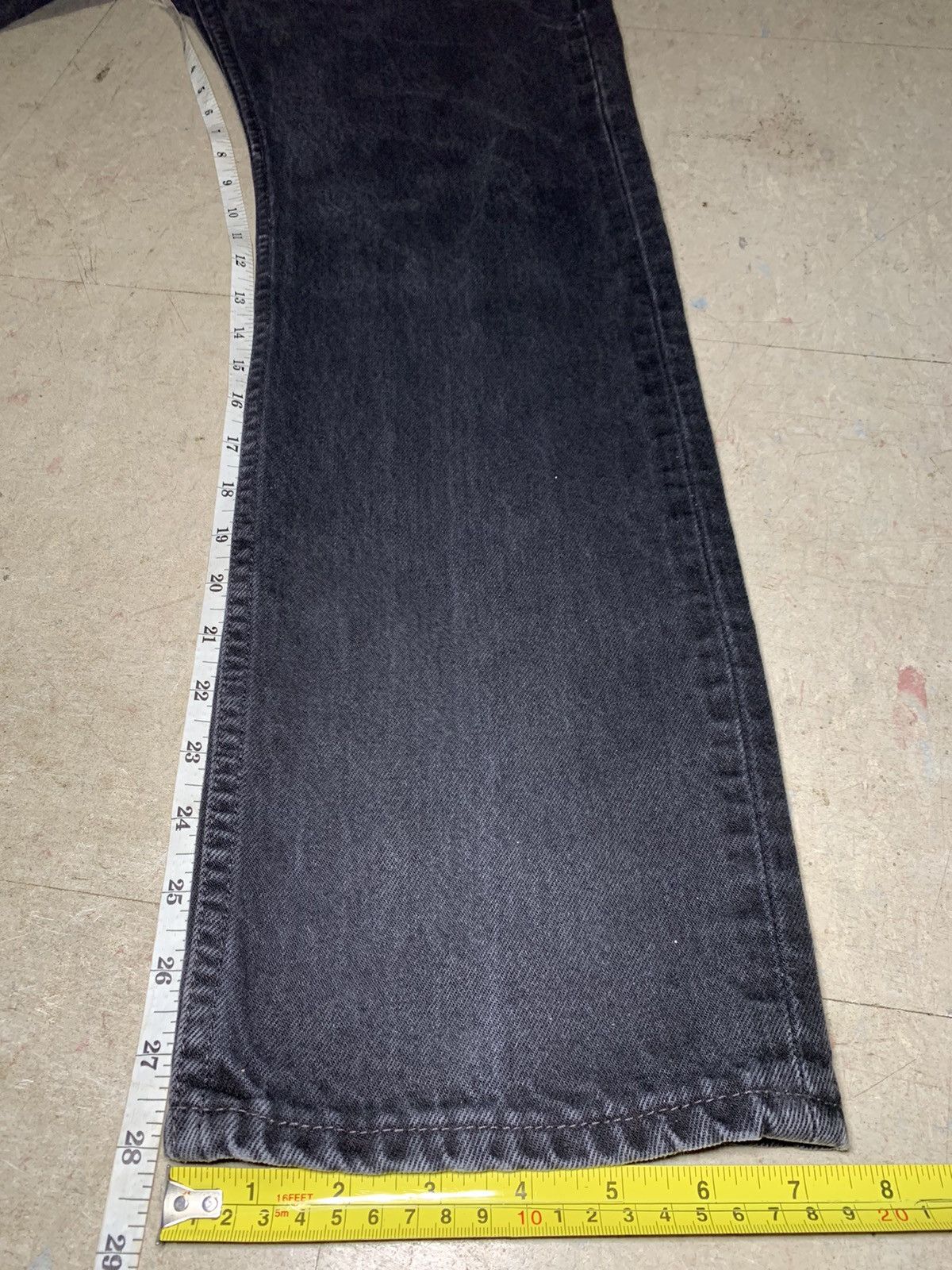 Levi's × Vintage Vintage Levi's 501 Faded Black Denim Jeans 29x28 Made In USA Size US 29 - 10 Thumbnail