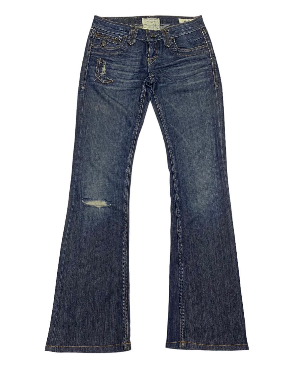 Hysteric Glamour 🔥JIMMY TAVERNITI FLARE DENIM DISTRESSED JEANS Size US 29 - 1 Thumbnail