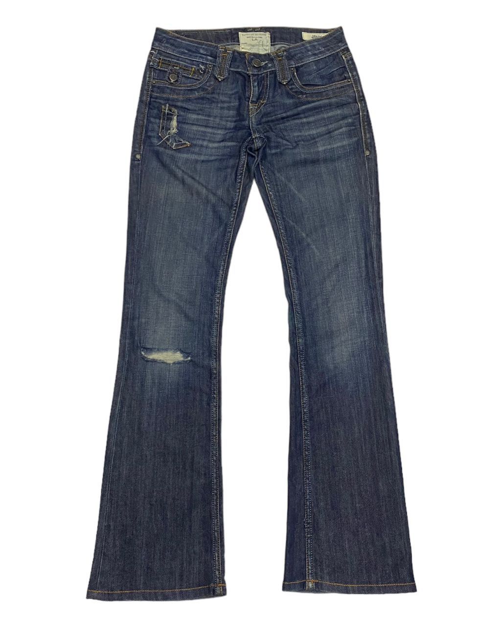 Hysteric Glamour 🔥JIMMY TAVERNITI FLARE DENIM DISTRESSED JEANS Size US 29 - 8 Thumbnail
