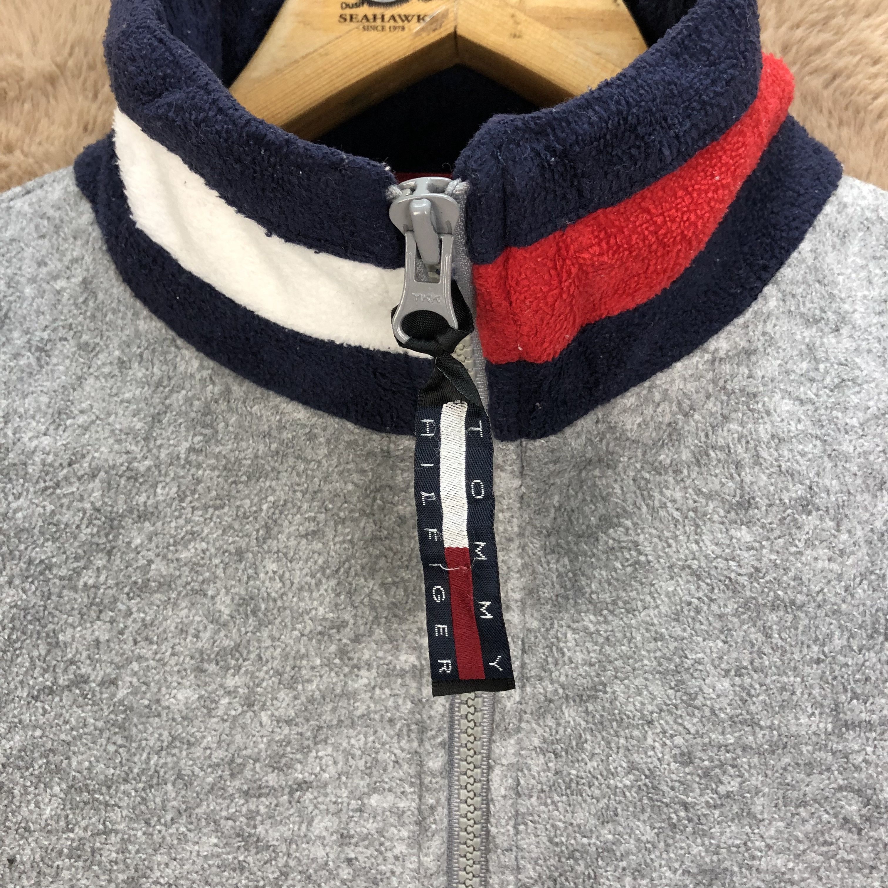Tommy Hilfiger Tommy Hilfiger Half Zip Turtle Neck Fleece Sweater #5352-185 Size US XS / EU 42 / 0 - 3 Thumbnail
