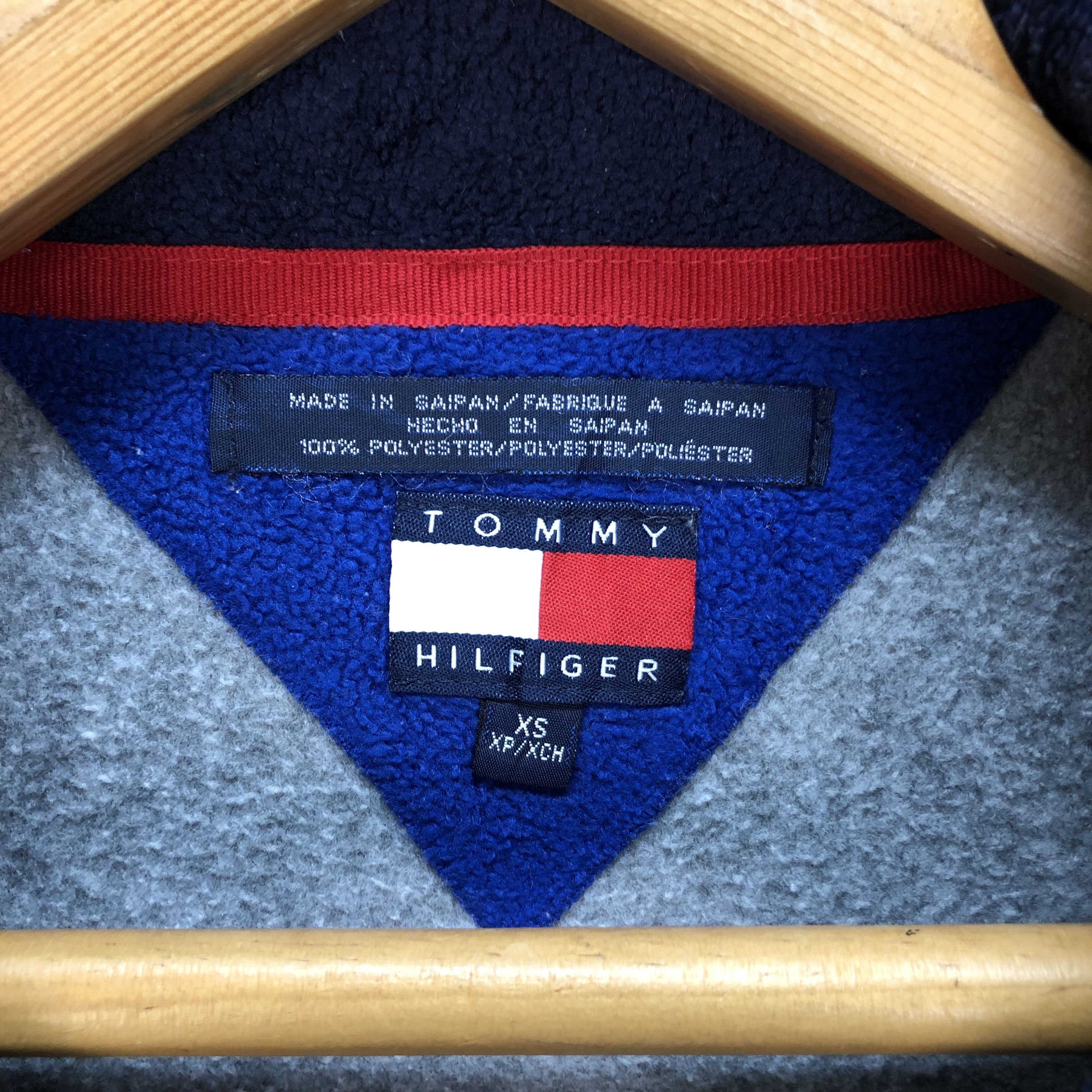 Tommy Hilfiger Tommy Hilfiger Half Zip Turtle Neck Fleece Sweater #5352-185 Size US XS / EU 42 / 0 - 8 Thumbnail