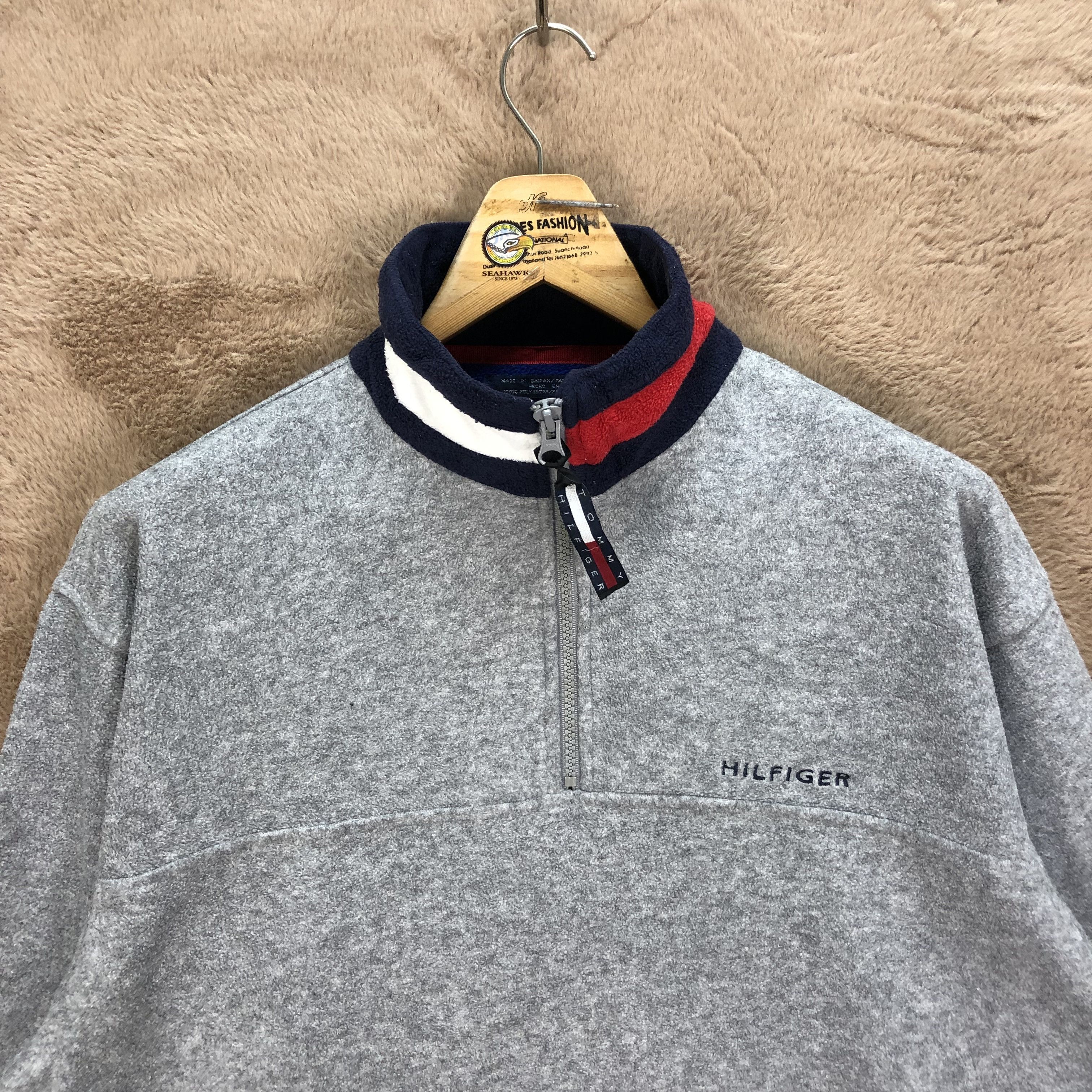 Tommy Hilfiger Tommy Hilfiger Half Zip Turtle Neck Fleece Sweater #5352-185 Size US XS / EU 42 / 0 - 2 Thumbnail