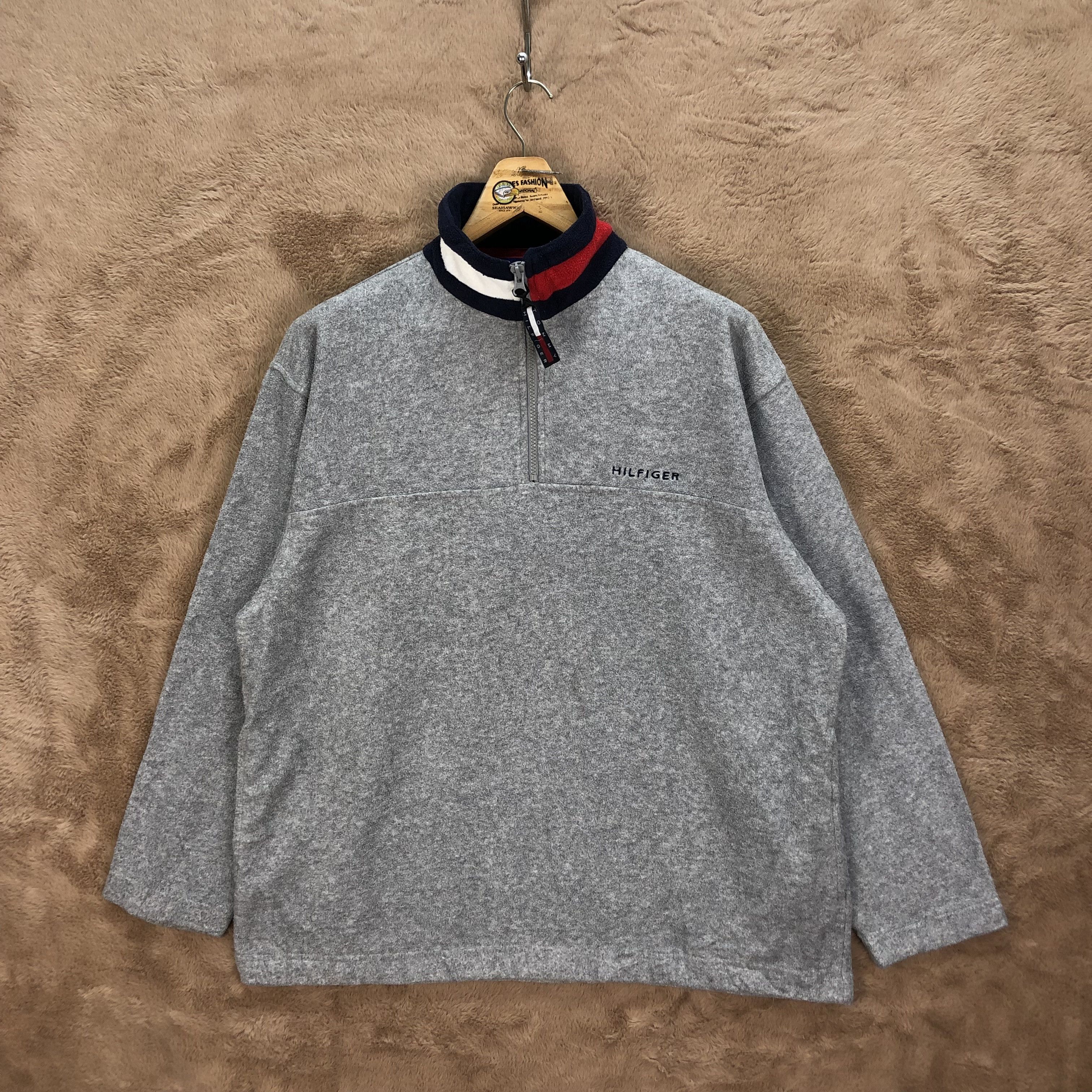 Tommy Hilfiger Tommy Hilfiger Half Zip Turtle Neck Fleece Sweater #5352-185 Size US XS / EU 42 / 0 - 1 Thumbnail