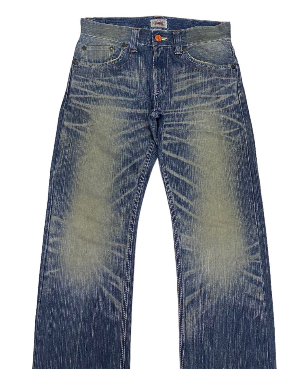 Edwin × Hysteric Glamour RARE🔥VINTAGE EDWIN DISTRESSED DENIM JEANS Size US 32 / EU 48 - 2 Thumbnail