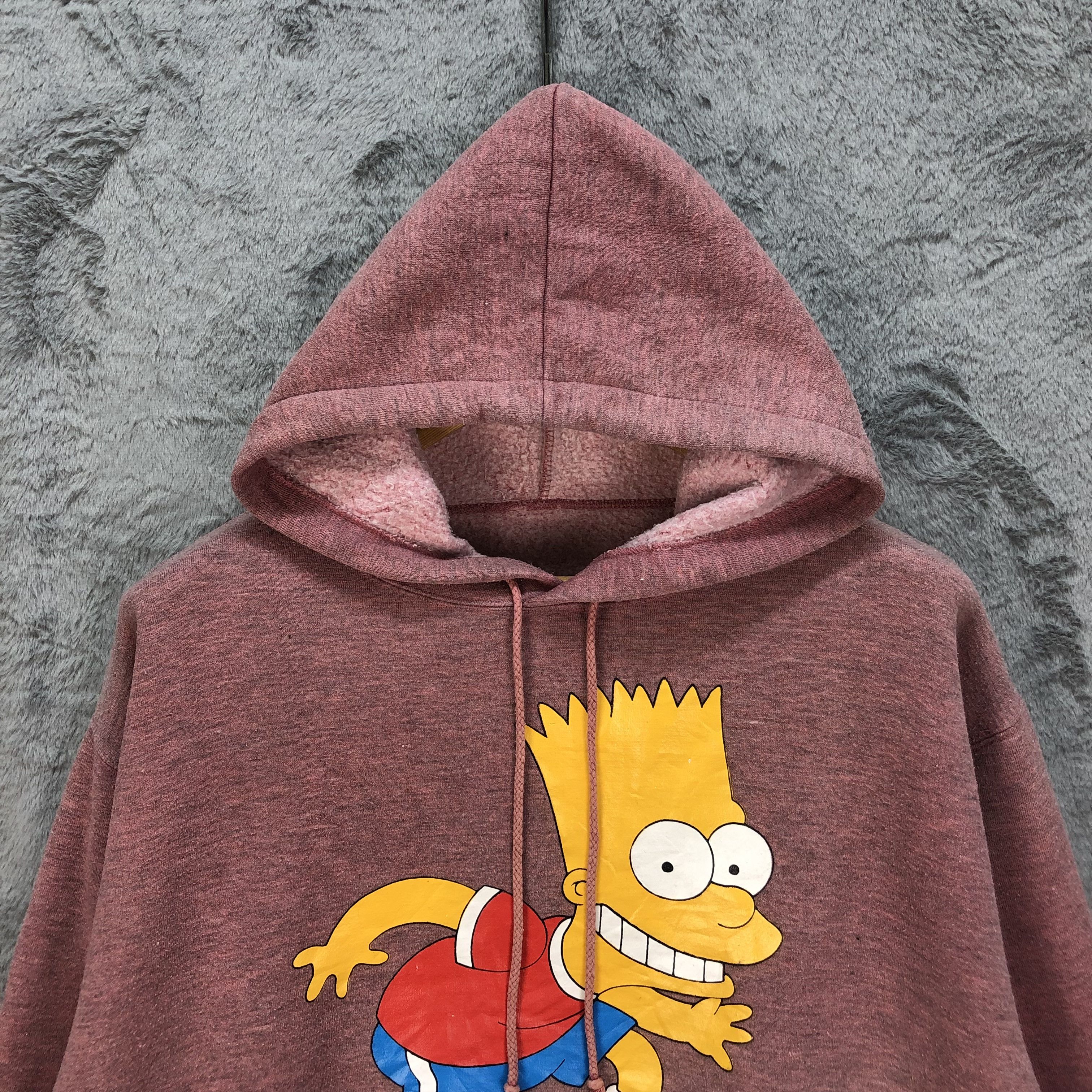 Cartoon Network BART SIMPSON SOCCER PLAYER MAROON HOODIES #5341-185 Size US L / EU 52-54 / 3 - 2 Thumbnail