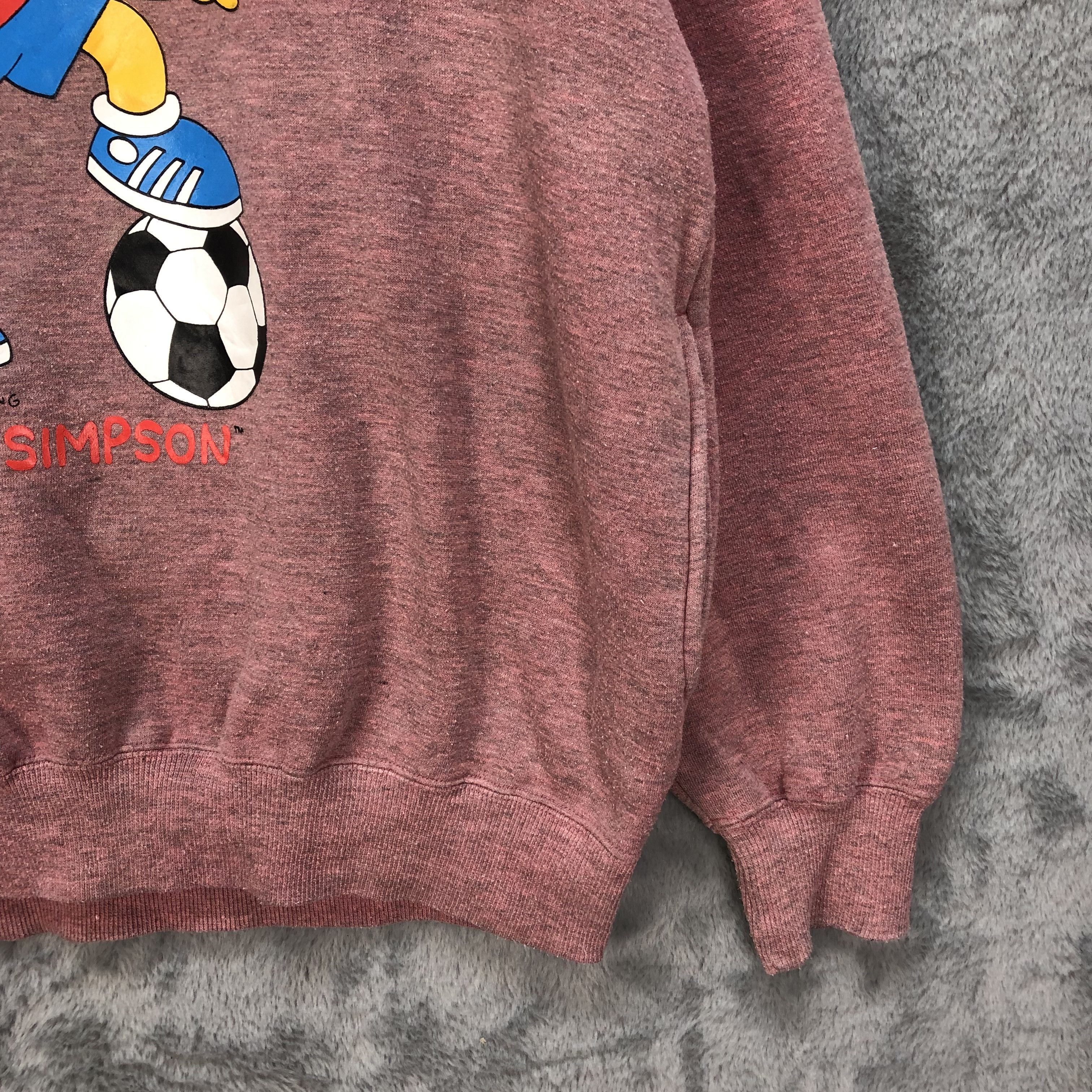Cartoon Network BART SIMPSON SOCCER PLAYER MAROON HOODIES #5341-185 Size US L / EU 52-54 / 3 - 8 Thumbnail
