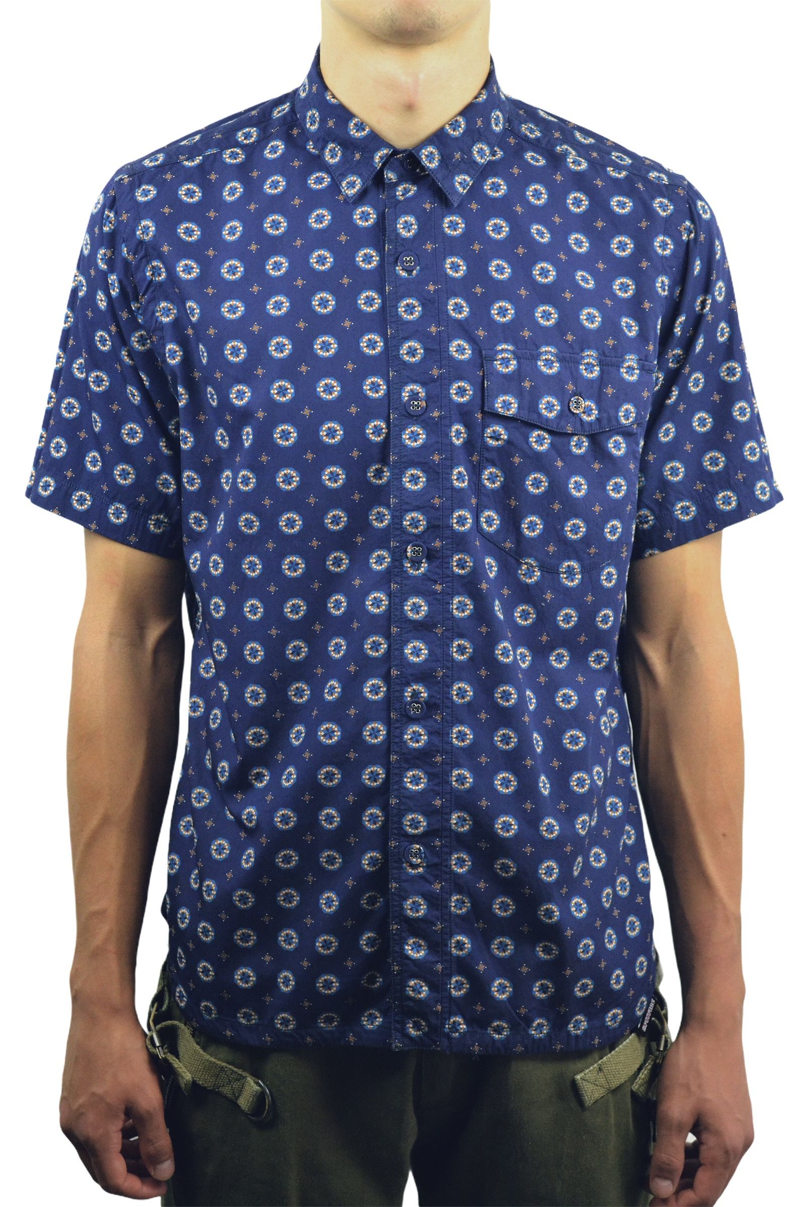 Japanese Brand SS13 White Mountaineering Navajo Button Short Sleeve Shirt Size US M / EU 48-50 / 2 - 2 Thumbnail