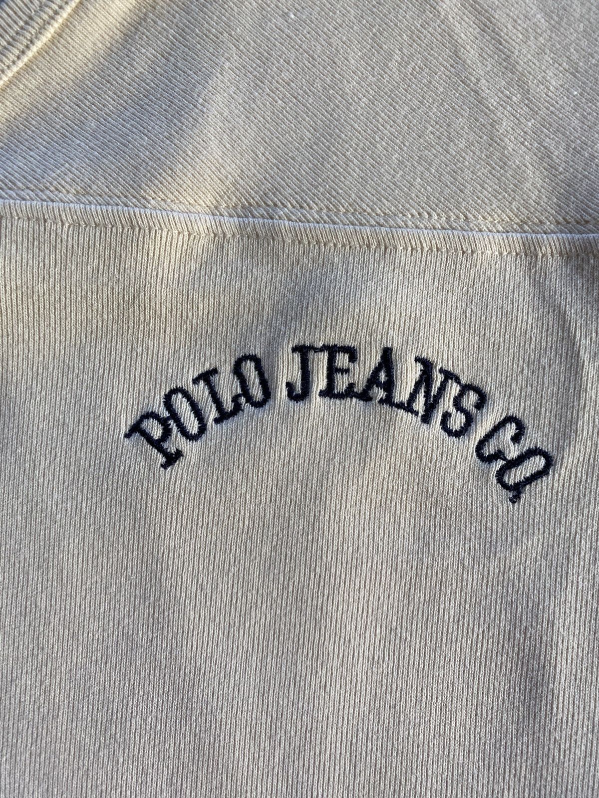 Polo Ralph Lauren Vintage 90’s Polo Ralph Lauren Jean Co. Thick V-Neck Tee Size US L / EU 52-54 / 3 - 3 Thumbnail