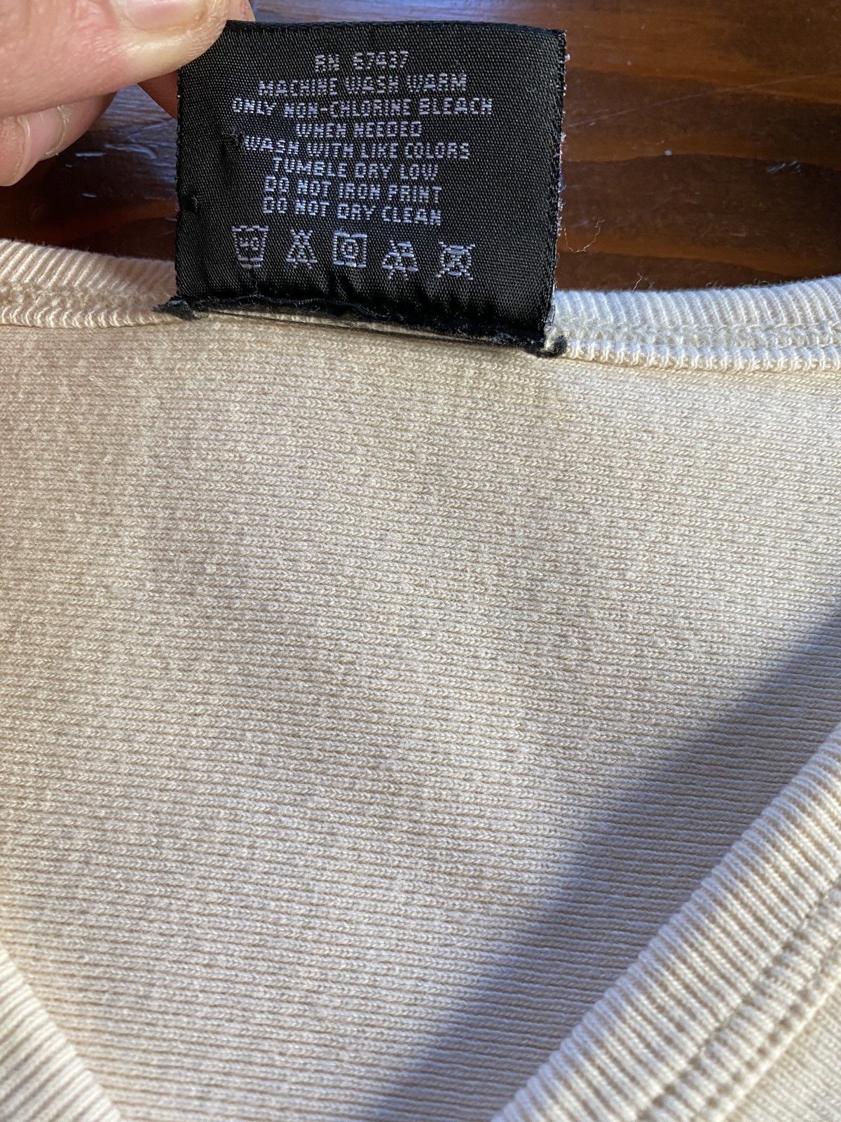 Polo Ralph Lauren Vintage 90’s Polo Ralph Lauren Jean Co. Thick V-Neck Tee Size US L / EU 52-54 / 3 - 7 Thumbnail