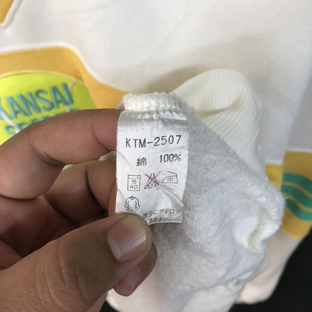 Japanese Brand × Kansai Yamamoto Kansai Sports Project Tennis Ball Logo Sweatshirt Size US L / EU 52-54 / 3 - 6 Thumbnail