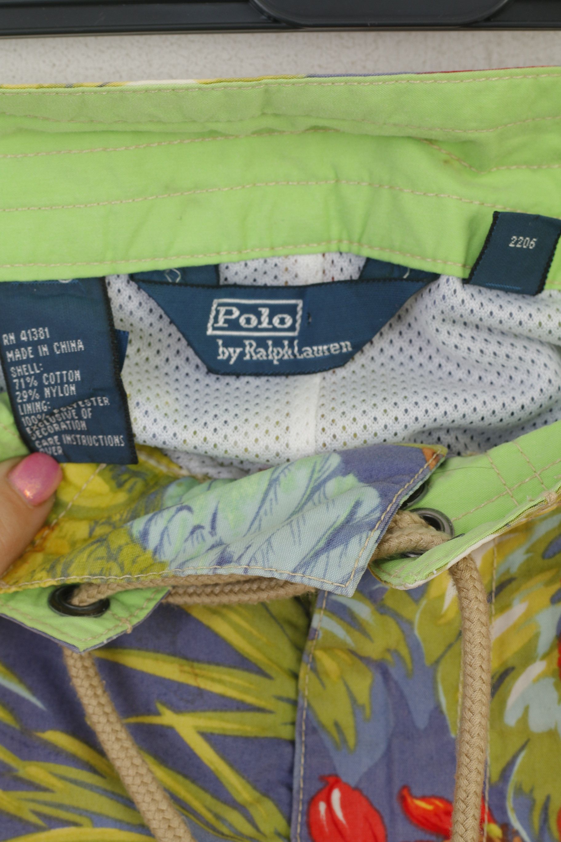 Polo Ralph Lauren Polo Ralph Lauren Men 36 52 L Shorts Green Hawaii 8173 Size US 36 / EU 52 - 3 Thumbnail