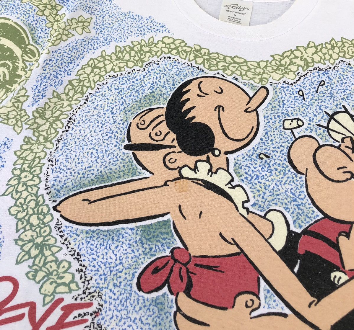 Cartoon Network Vintage 90s Popeye Overprint T shirt Size US M / EU 48-50 / 2 - 9 Thumbnail