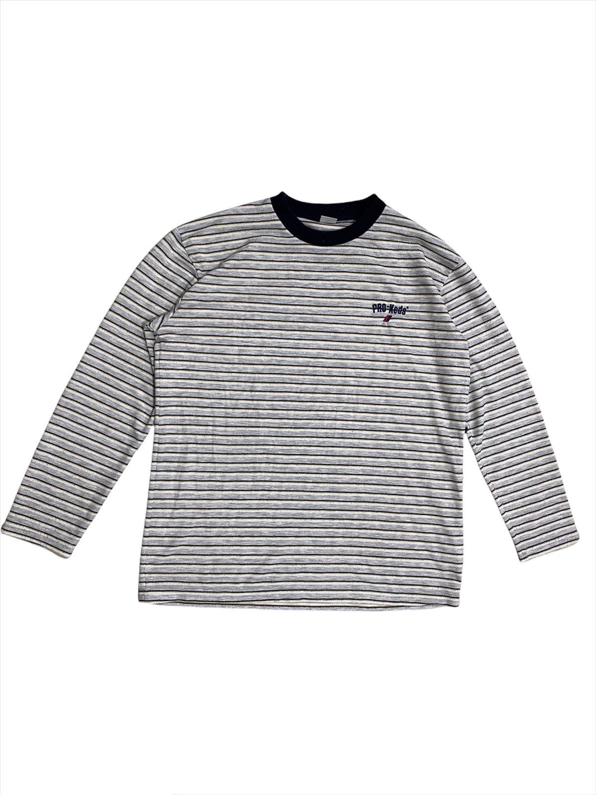 Pro-Keds × Vintage Vintage Pro-keds Jail Striped LS Shirt Style Kurt Cobain Size US L / EU 52-54 / 3 - 3 Thumbnail